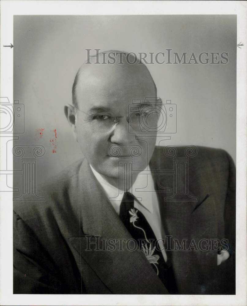 1954 Press Photo P.S. Luttrell, Houston Home Builders board of directors member.- Historic Images