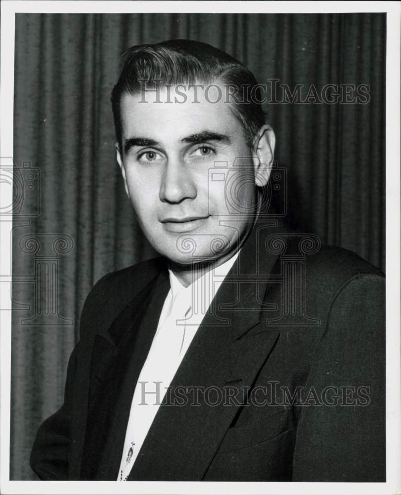 1958 Press Photo James D. Sartwelle, Port City Stockyards vice president.- Historic Images