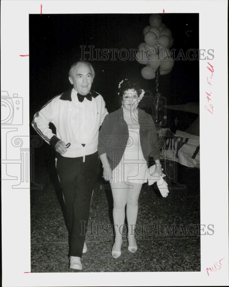 1985 Press Photo Ben and Julie Rogers, T.S.O. executive, attend party.- Historic Images