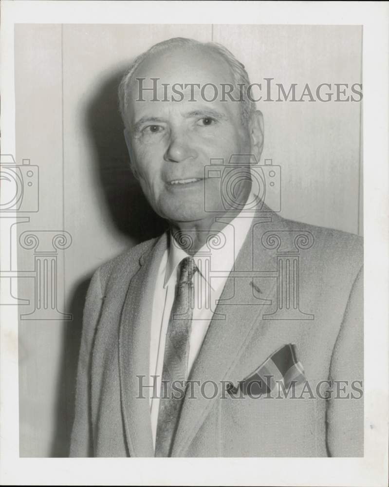 1963 Press Photo Robert V. Moise, Houston-Harris County TB Association president- Historic Images