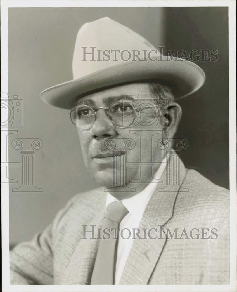 1958 Press Photo Waters S. Davis, Jr., rancher in League City - hpa93433- Historic Images