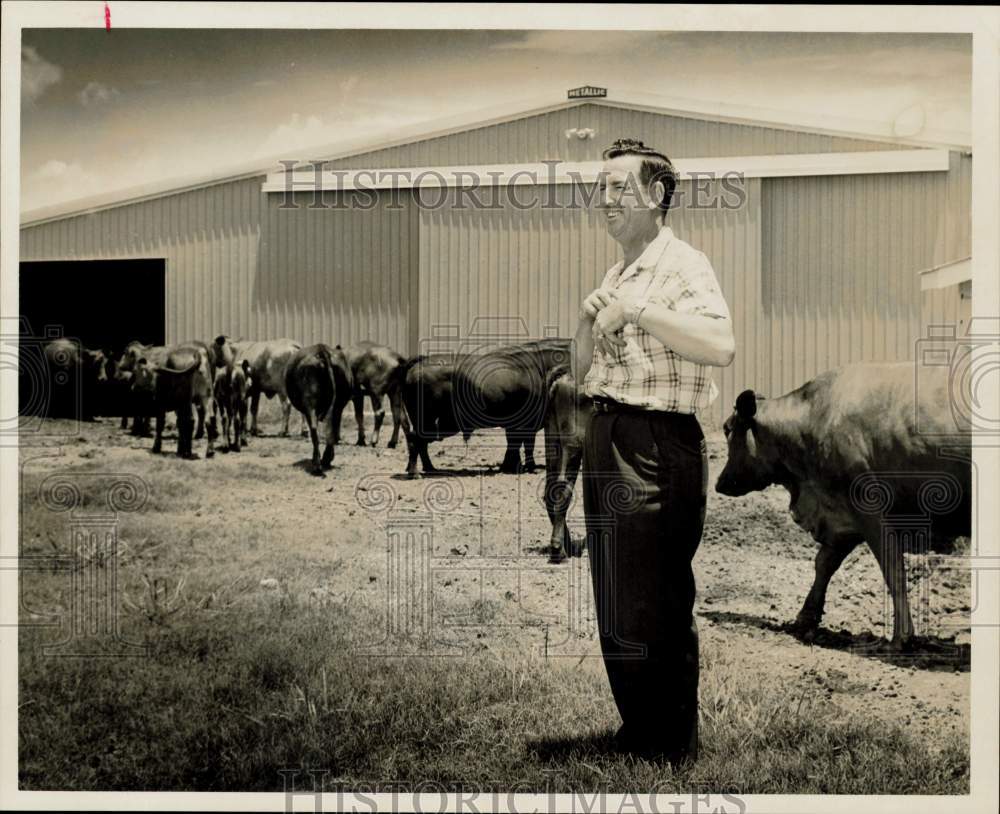 1962 Press Photo J.C. Welbron, Clear Creek Schools vocational agriculture head.- Historic Images