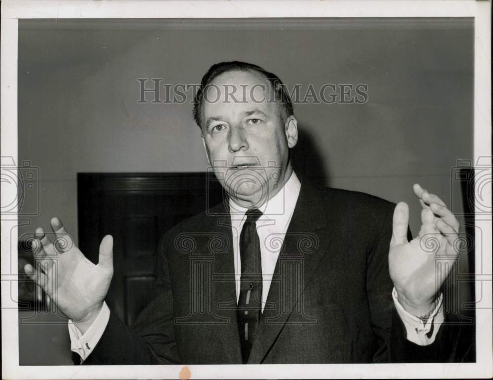 1963 Press Photo Representative Wayne L. Hays gestures - hpa93868- Historic Images