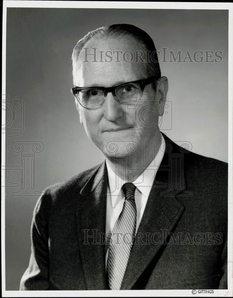 1969 Press Photo E.J. Mosher of Mosher Steel Company - hpa94386- Historic Images