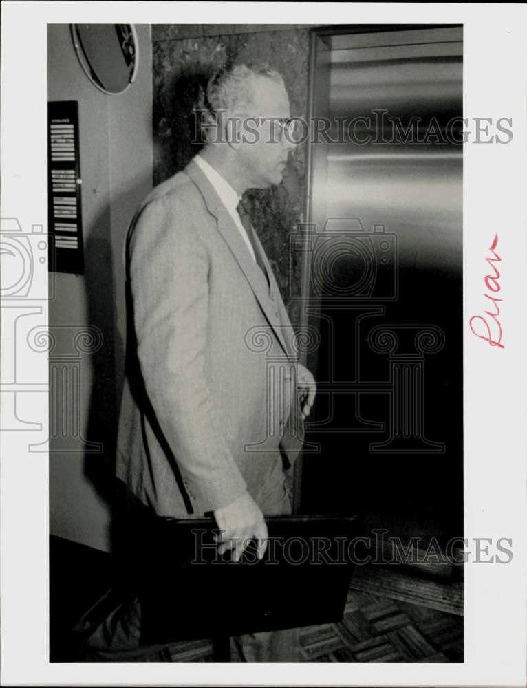 1985 Press Photo William Ryan, Hermann Hospital officer - hpa94491- Historic Images