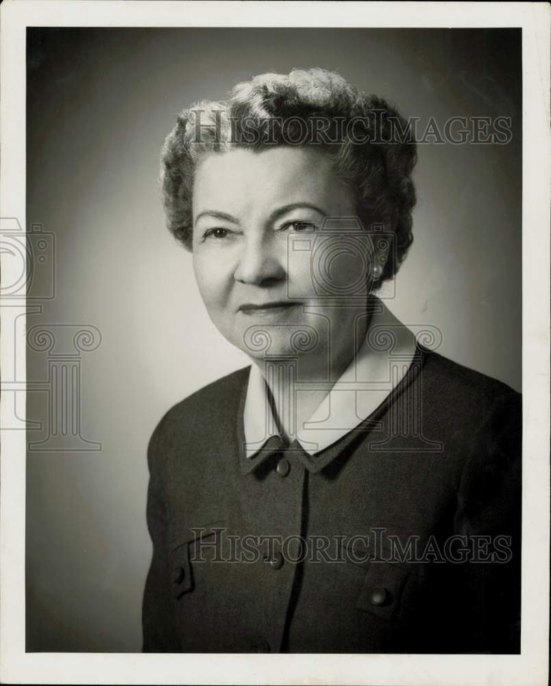 1958 Press Photo Mrs. Roy Rowntree, National Parliamentarians president in Texas- Historic Images