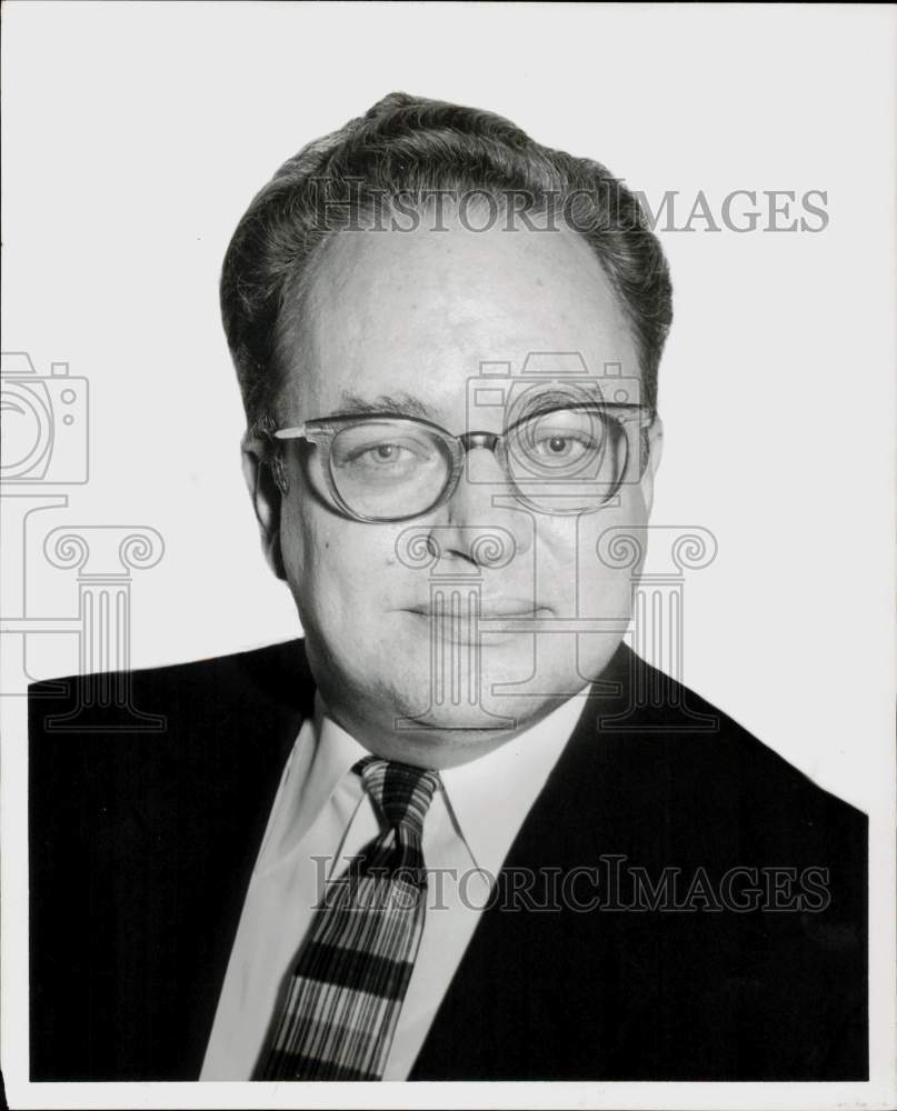 1956 Press Photo Francis Deering, Sam Houston Coliseum manager - hpa94756- Historic Images