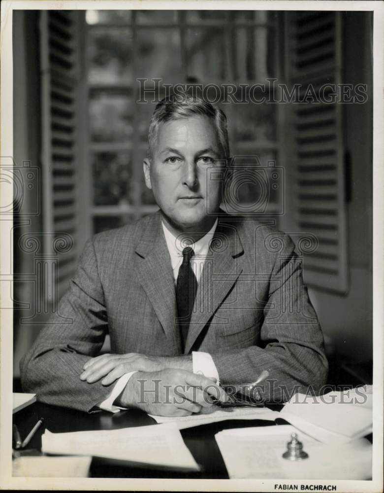 1968 Press Photo Nathan M. Pusey, Harvard University president - hpa94802- Historic Images