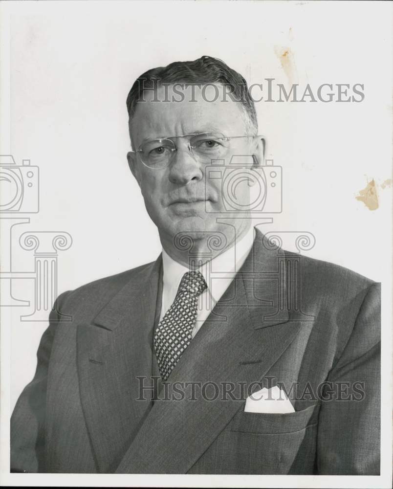 1955 Press Photo Fred G. Gurley, President of Santa Fe Railway - hpa95147- Historic Images