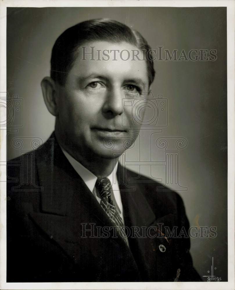 1948 Press Photo Industrial realtor Hugh January - hpa95279- Historic Images