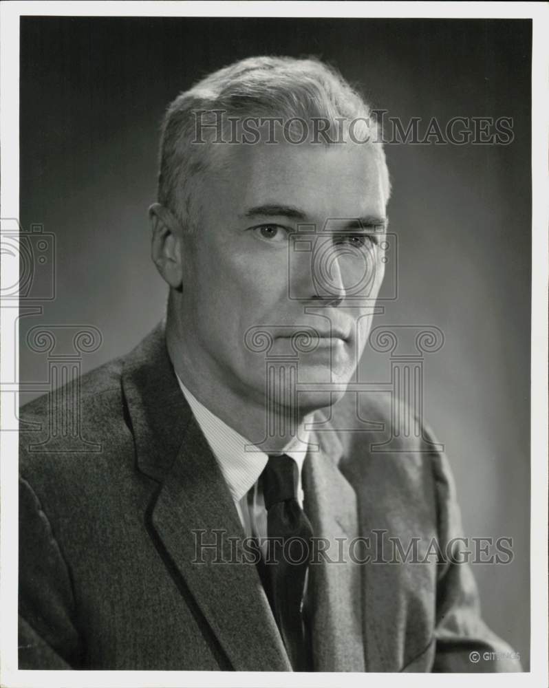 1961 Press Photo J.E. Ivins, Houston&#39;s Tennessee Gas Transmission vice president- Historic Images