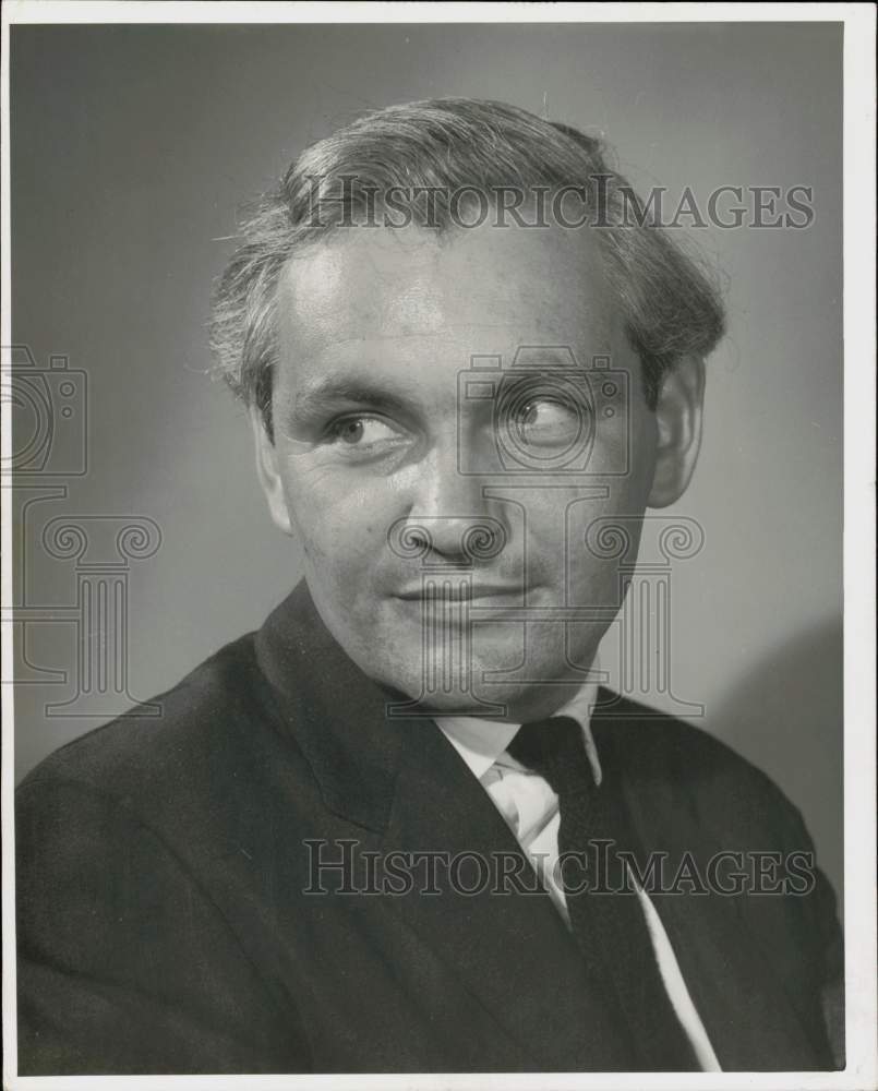 1961 Press Photo Timothy Matthews, News Director for KHUL-FM. - hpa95385- Historic Images