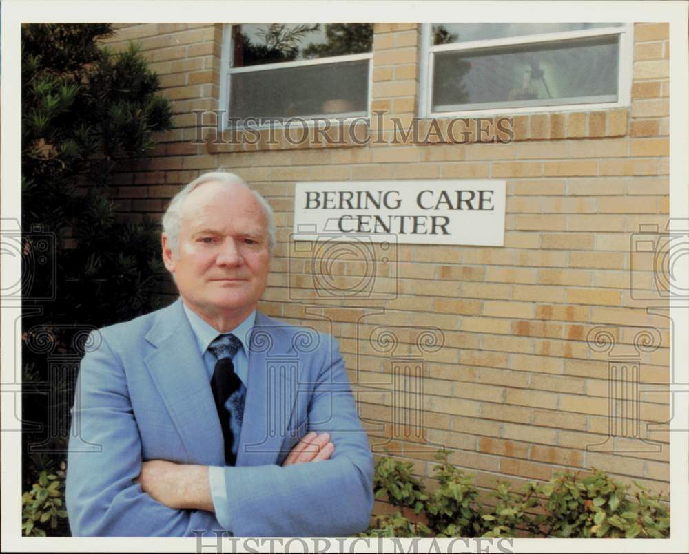 1989 Press Photo Reverend Donald Sinclair of Bering United Methodist Church, TX- Historic Images