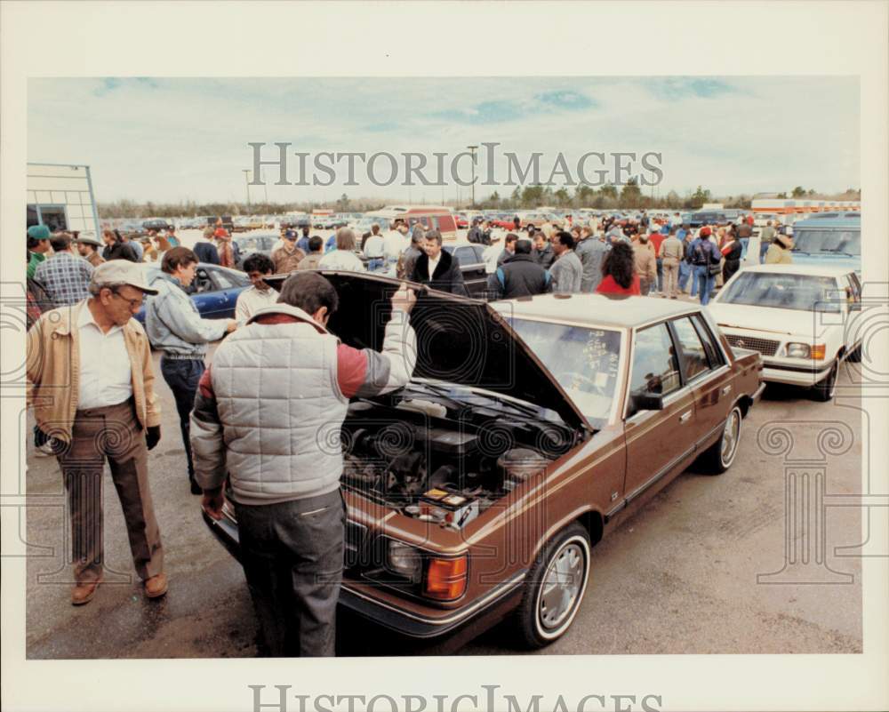 1991 Press Photo Big H Auto Auction for used car dealers. - hpa97343- Historic Images