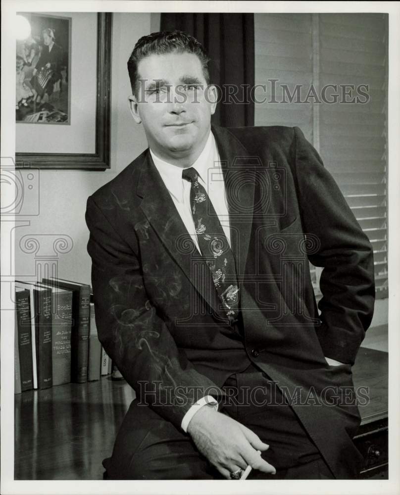 1955 Press Photo Corbin Robertson, member of University of Houston Regents board- Historic Images