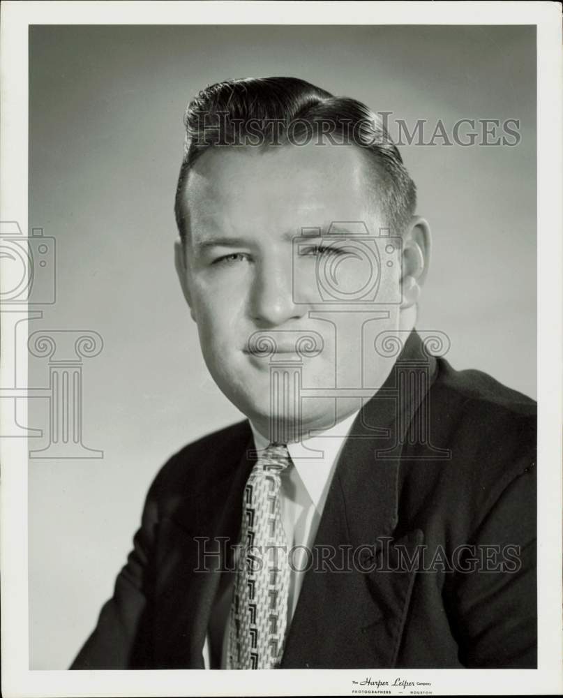 1956 Press Photo Jack B. Dale, Transcontinental Gas Pipeline, United Fund head- Historic Images