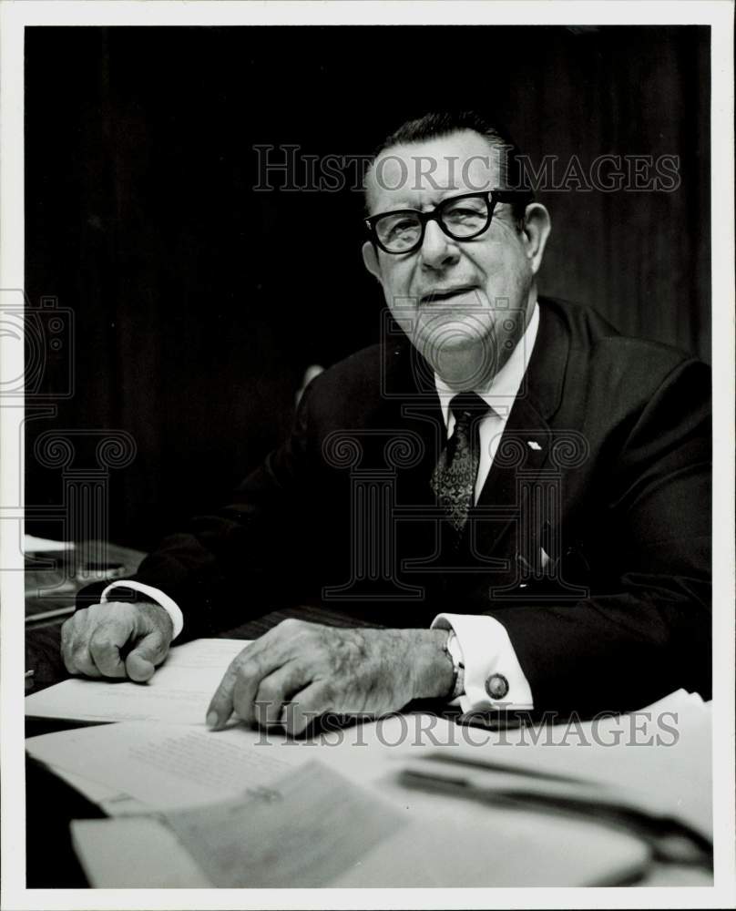 1968 Press Photo Homer Howard Jackson, Houston, Texas Employment director.- Historic Images