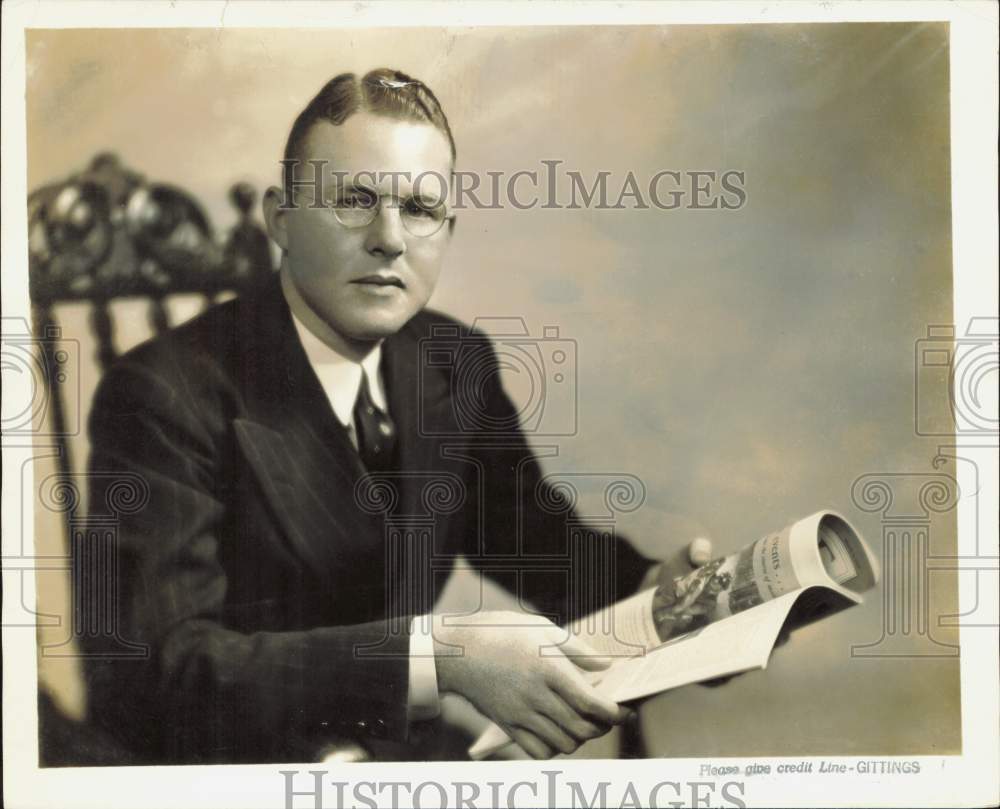 1956 Press Photo Frank Guthrie, First City National Bank vice president.- Historic Images