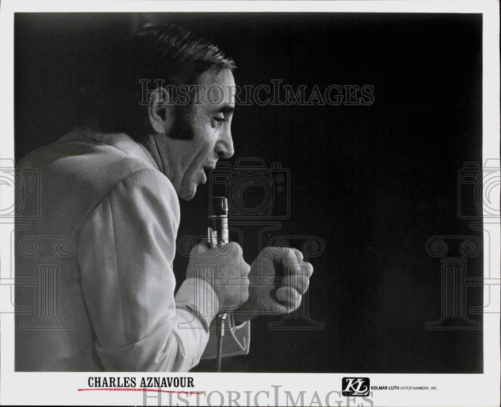 Press Photo Charles Aznavour, jazz singer, songwriter and actor. - hpp04439