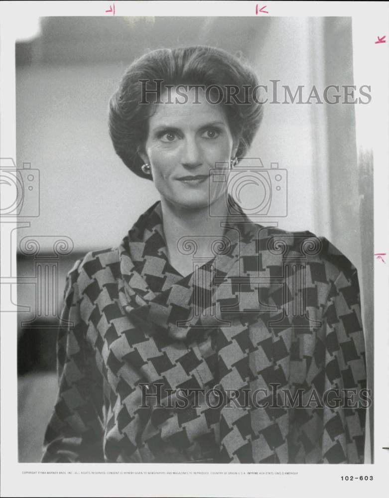 1984 Press Photo Gail Strickland in a scene from &quot;Protocol.&quot; - hpp04946- Historic Images