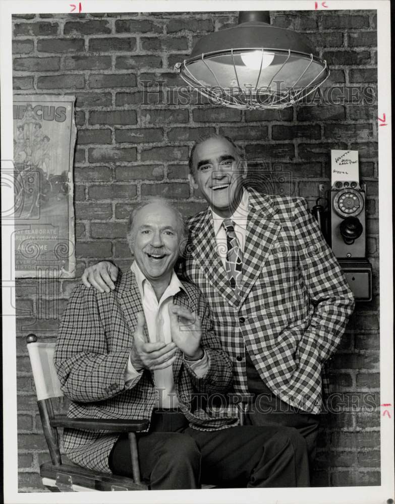 1978 Press Photo Jack Albertson and Abe Vigoda in "The Comedy Company," on CBS.