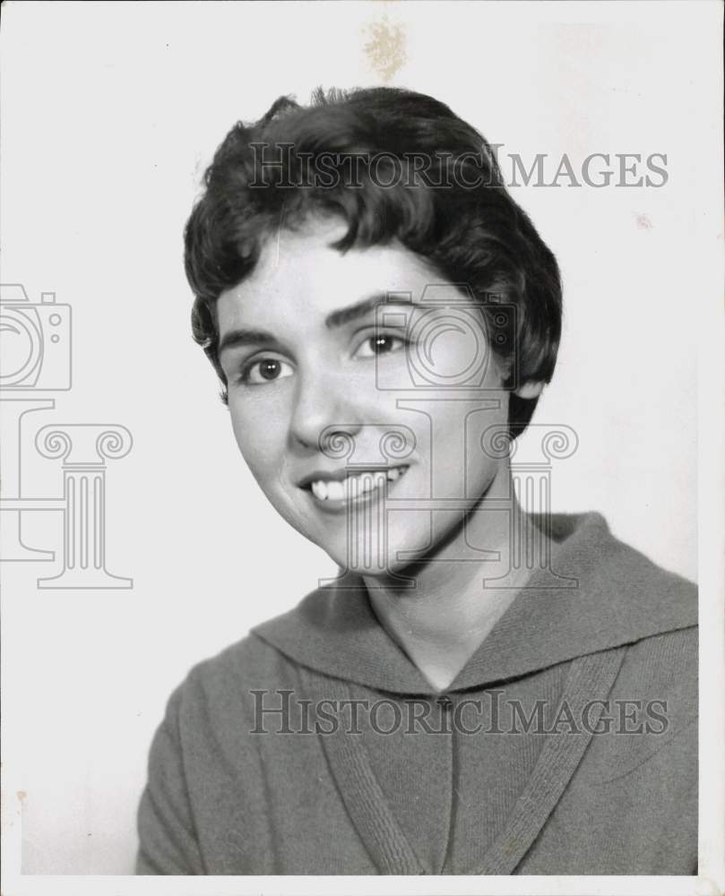 1958 Press Photo Camille Tamborello, Houston Student - Loyola University- Historic Images