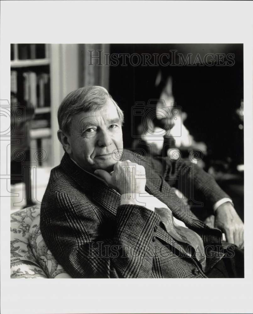 Press Photo Russell Baker, Host of &quot;Masterpiece Theatre&quot; - hpp06644- Historic Images