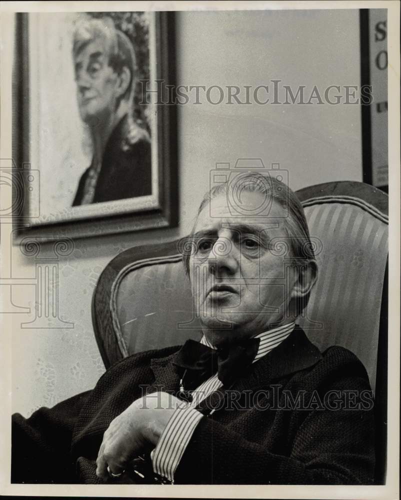 1969 Press Photo Sir John Barbirolli, Conductor - hpp07095- Historic Images