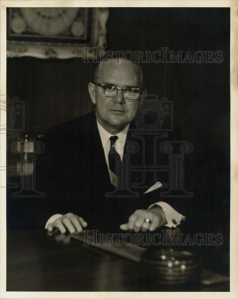 1963 Press Photo Charles A. Carter, President Tex-Tube, Inc. - hpp08342- Historic Images