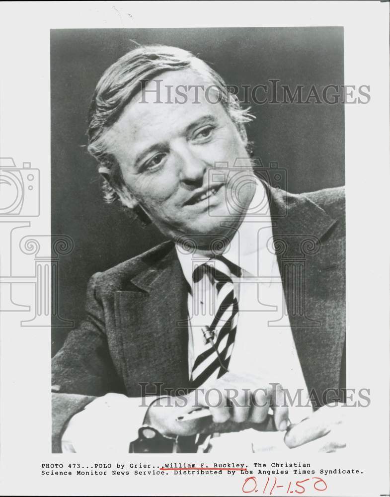 1983 Press Photo William F. Buckley - hpp08872- Historic Images