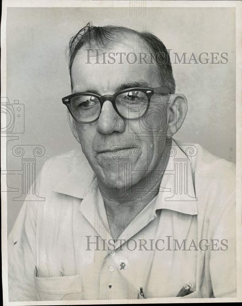 1964 Press Photo Marvin Buller, Chief Deputy Sheriff, Columbus, Texas- Historic Images