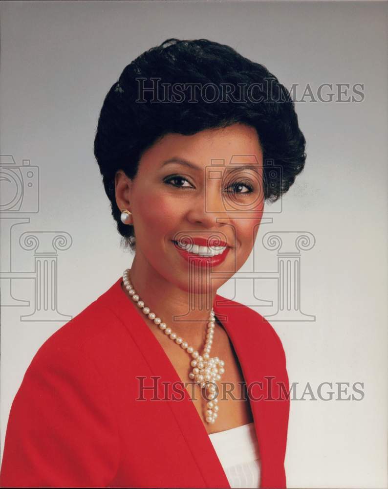 1986 Press Photo Felicia Jeter, News Reporter - hpp09028- Historic Images