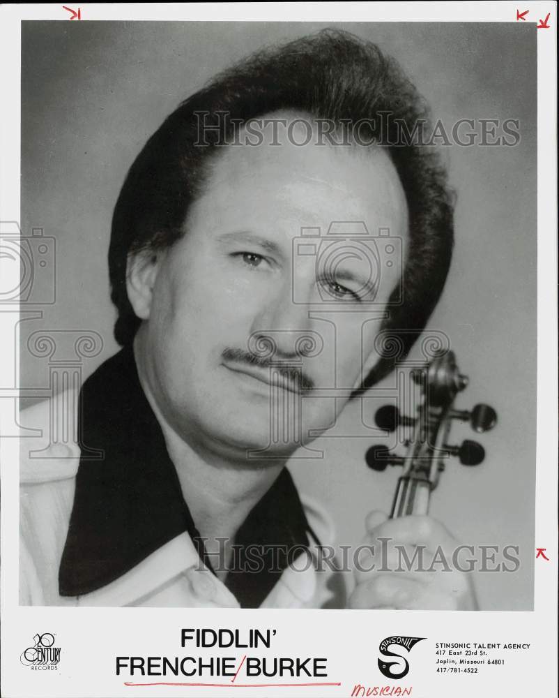 1978 Press Photo Musician Fiddlin&#39; Frenchie Burke - hpp09310- Historic Images