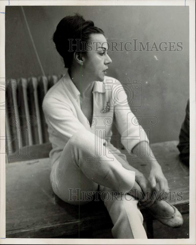 1966 Press Photo Marina Svetlova, Choreographer for &quot;Sampson &amp; Dalila&quot;- Historic Images