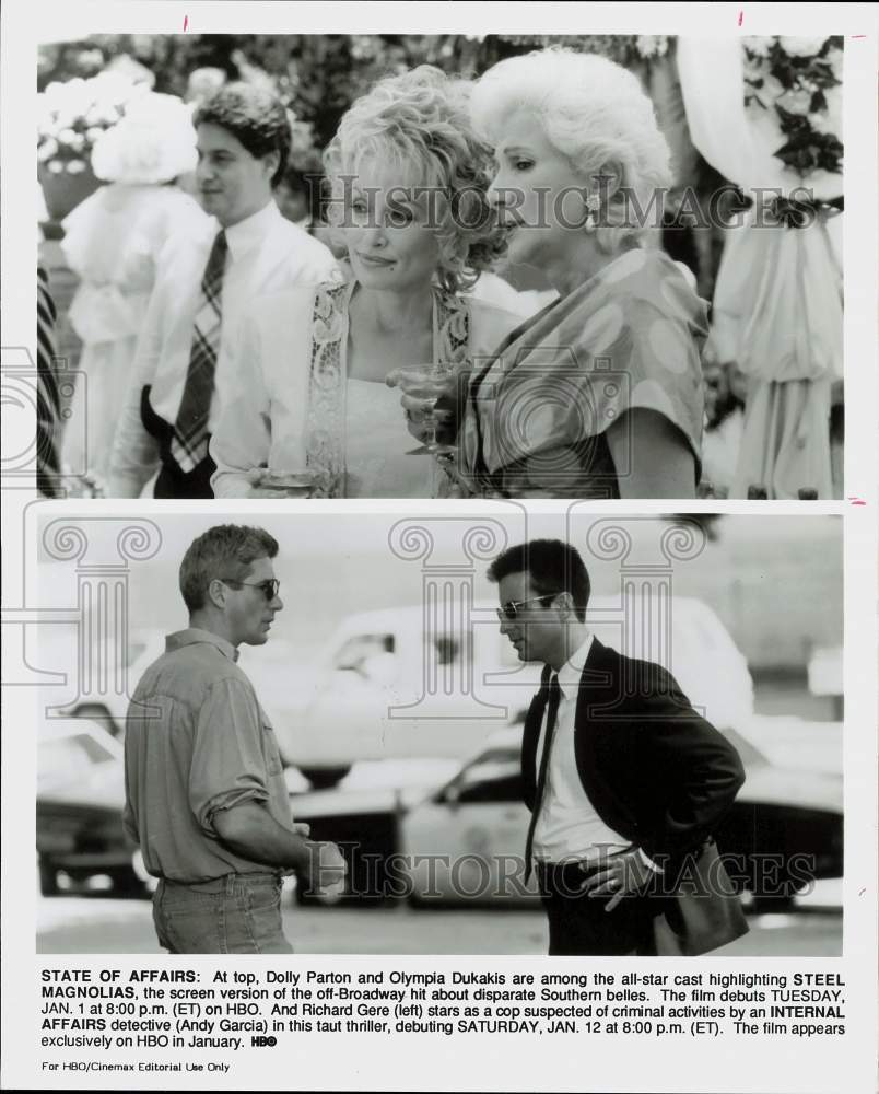 Press Photo &quot;Steel Magnolias&quot; &amp; &quot;Internal Affairs&quot; Movie Scenes - hpp09705- Historic Images