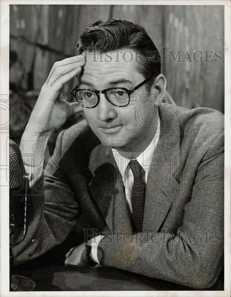 1956 Press Photo TV Star Steve Allen - hpp09870- Historic Images