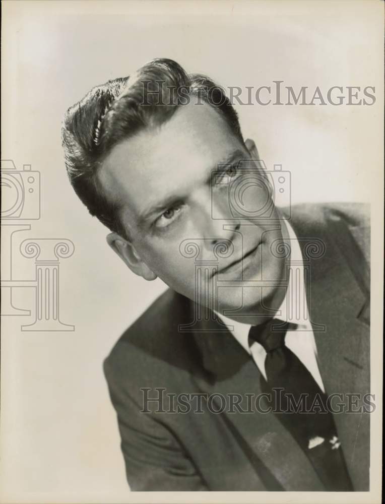 1956 Press Photo Chet Huntley, NBC News Commentator - hpp10706- Historic Images