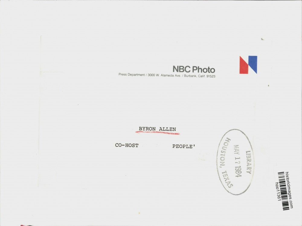 1984 Press Photo Byron Allen, Co-Host of "People" - hpp11361