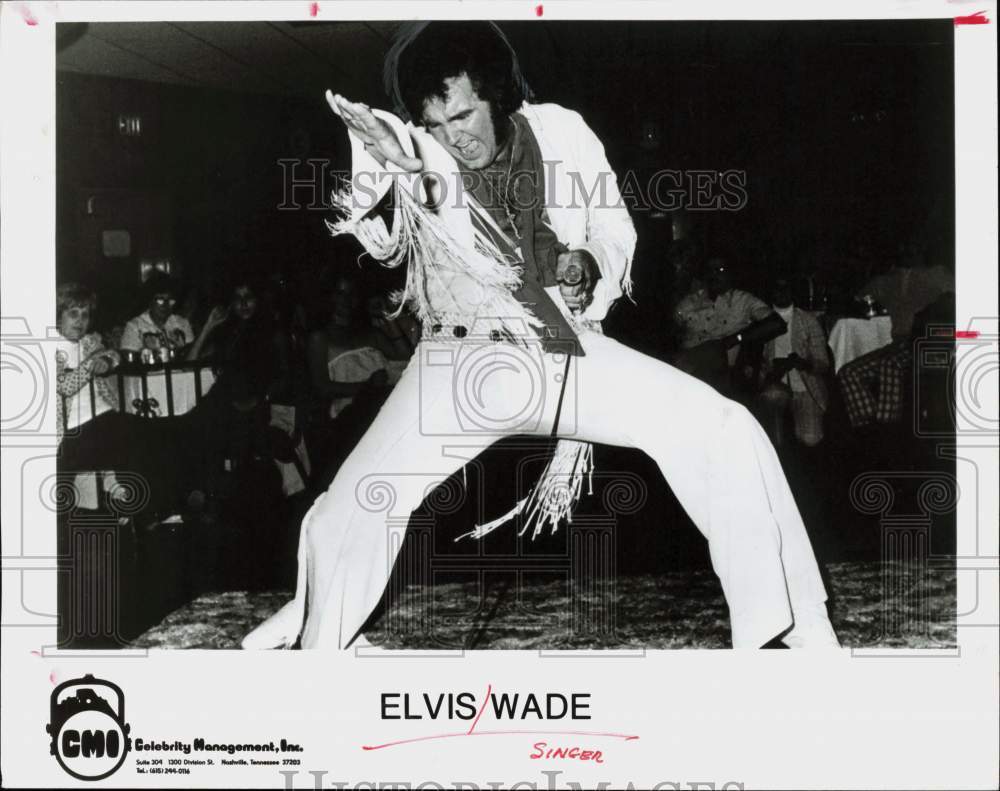 1978 Press Photo Performer Elvis Wade - hpp11567- Historic Images