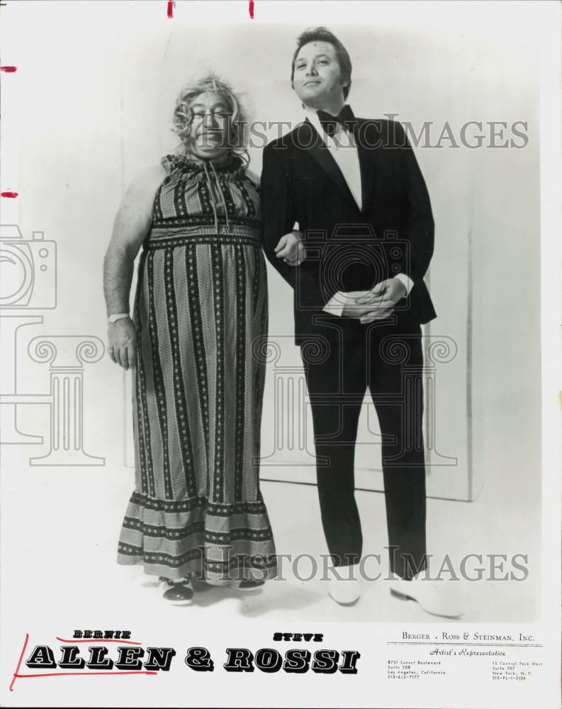 1974 Press Photo Bernie Allen &amp; Steve Rossi, comedians. - hpp12392- Historic Images