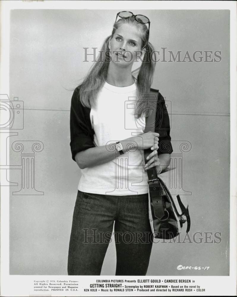 1978 Press Photo Candice Bergen stars as &quot;Jan&quot; in &quot;Getting Straight.&quot;- Historic Images