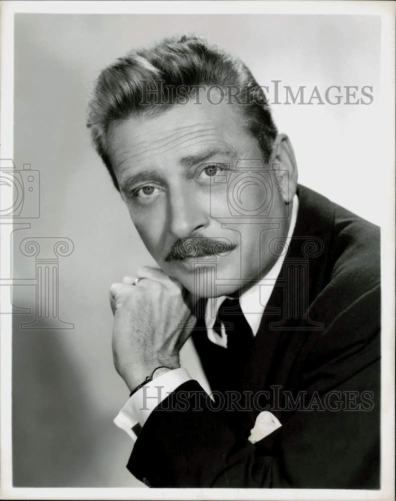 1955 Press Photo Actor Leon Ames - hpp12675- Historic Images