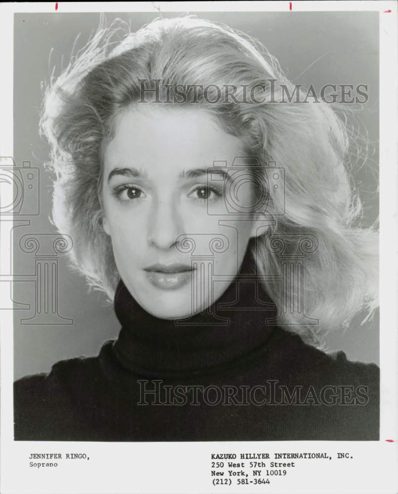 1979 Press Photo Jennifer Ringo, soprano for Texas Chamber of Orchestra.- Historic Images