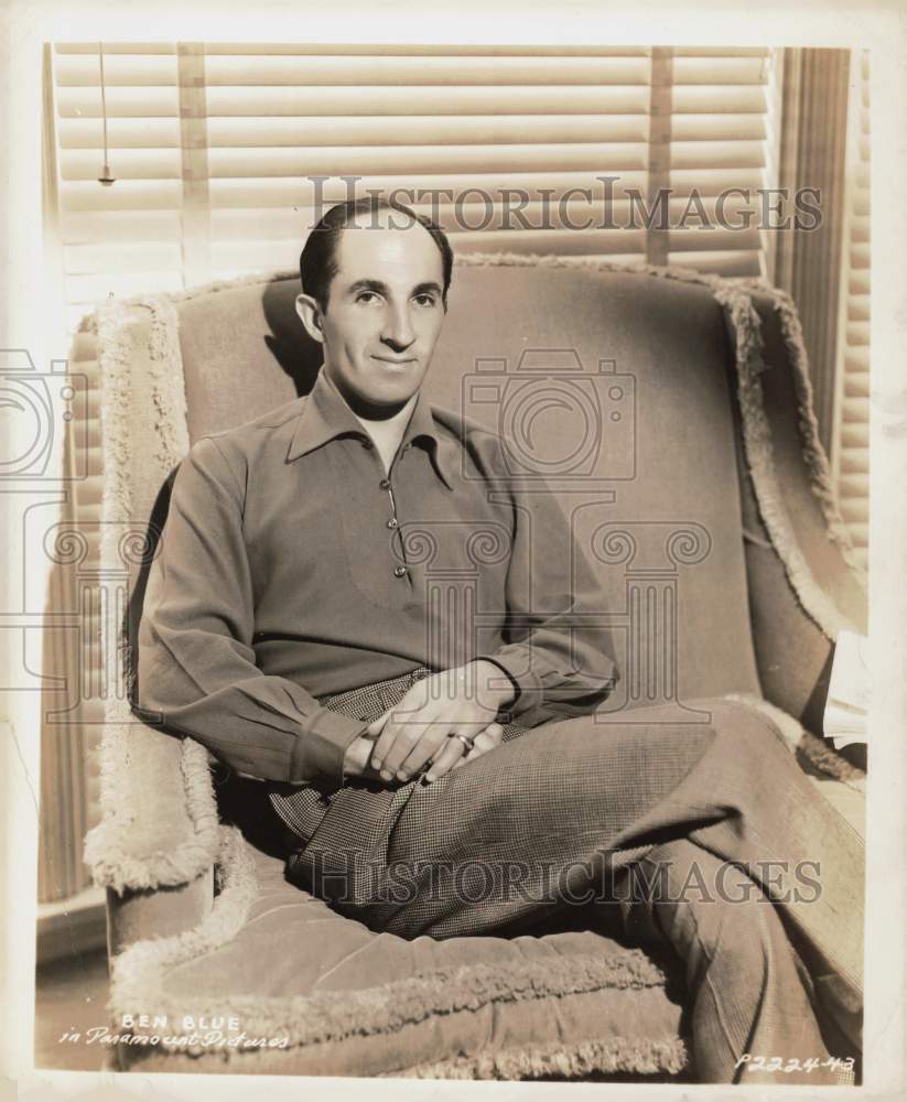 1958 Press Photo Ben Blue featured comedian in George White's Scandals.