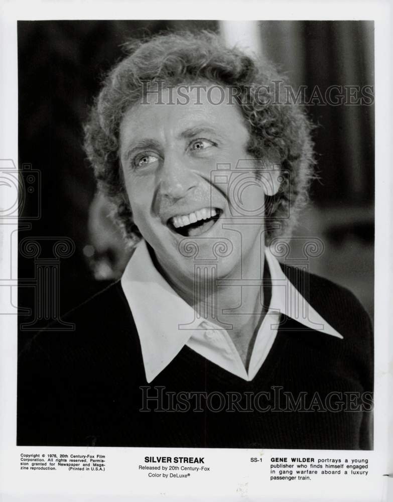 1976 Press Photo Gene Wilder stars in 20th Century-Fox &quot;Silver Streak.&quot;- Historic Images