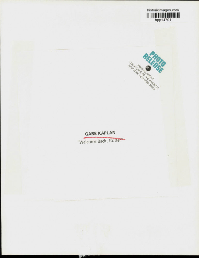 Press Photo Gabe Kaplan stars on "Welcome Back, Kotter," on ABC Television.