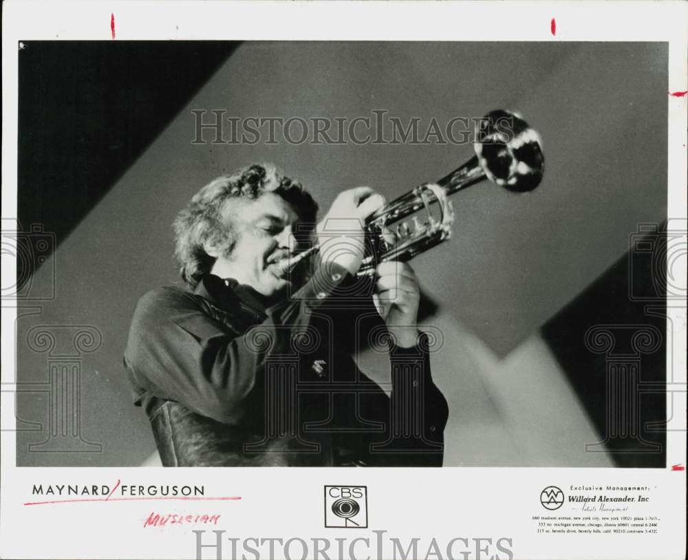 1975 Press Photo Maynard Ferguson, Canadian jazz trumpeter and bandleader.- Historic Images