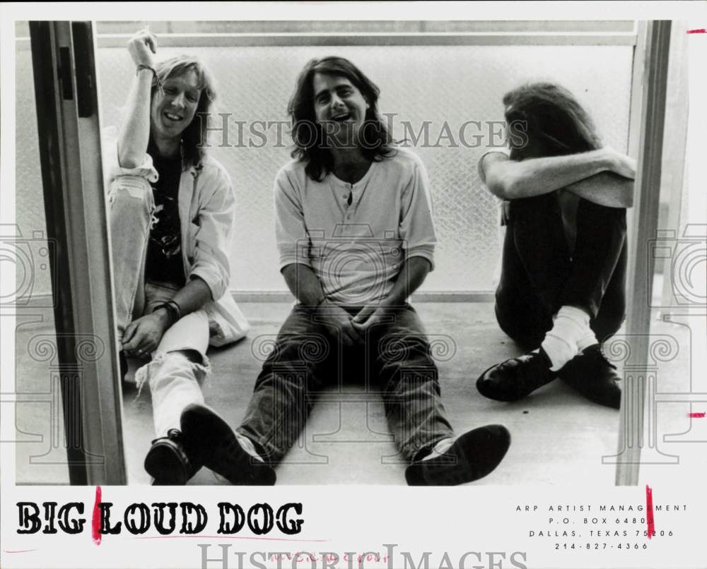 Press Photo Members of the musical group, Big Loud Dog. - hpp16303- Historic Images