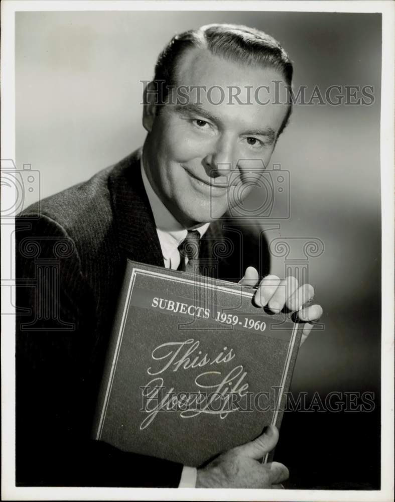 1961 Press Photo Ralph Edwards hosts &quot;This Is Your Life,&quot; on NBC Television.- Historic Images