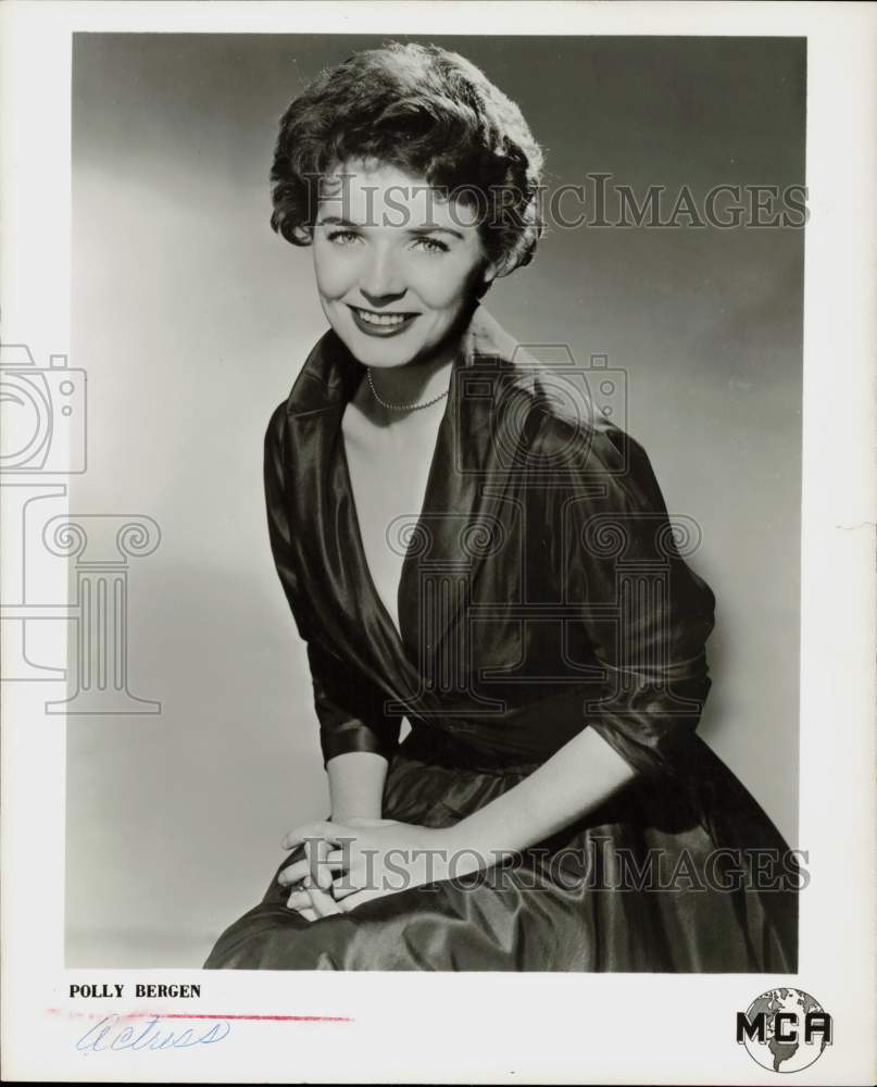 1957 Press Photo Actress Polly Bergen - hpp16473- Historic Images